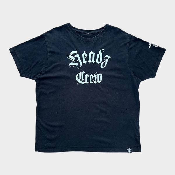 Maglietta grafica per batteria e basso con teste in metallo - XXL