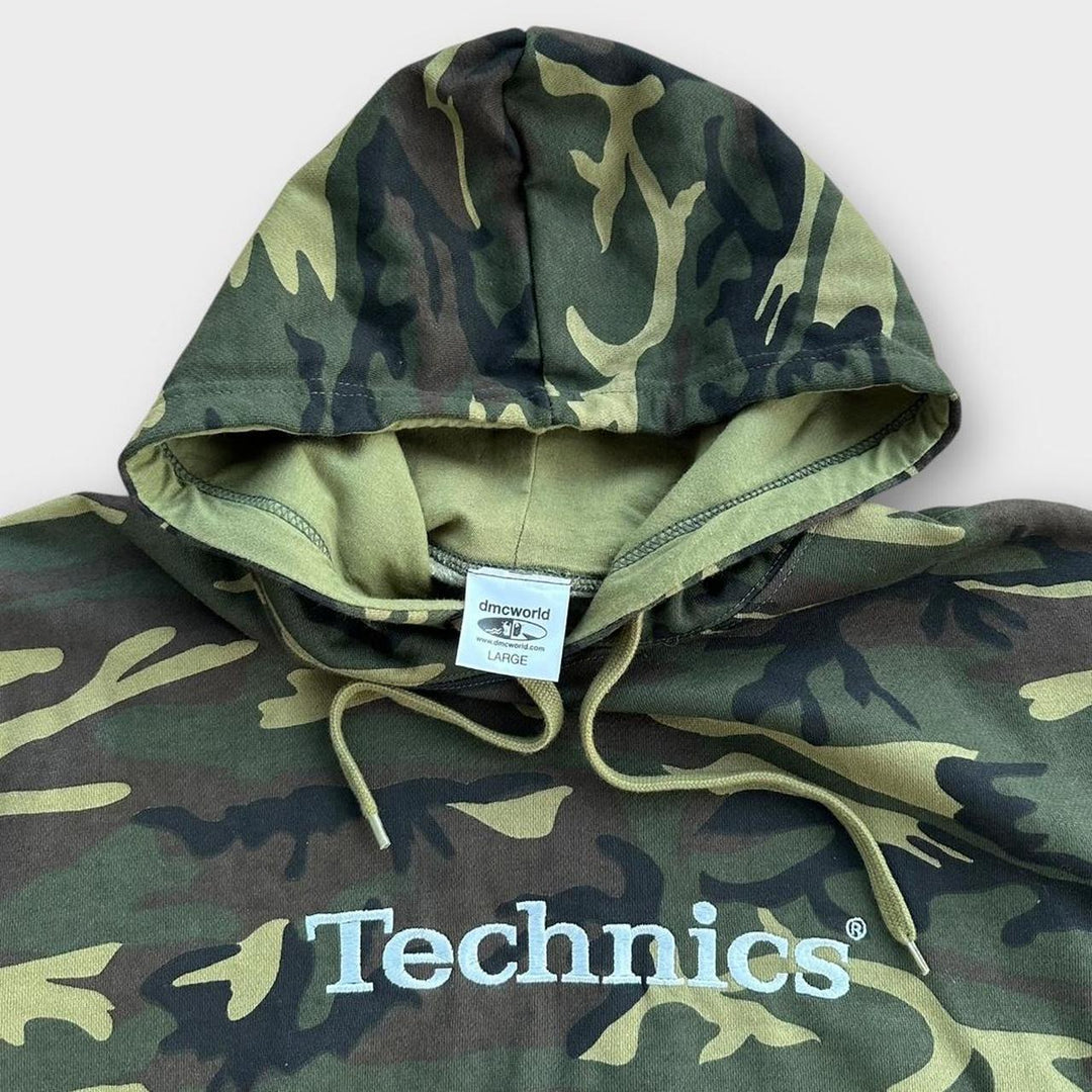 Felpa con cappuccio DJ vintage Technics - grande