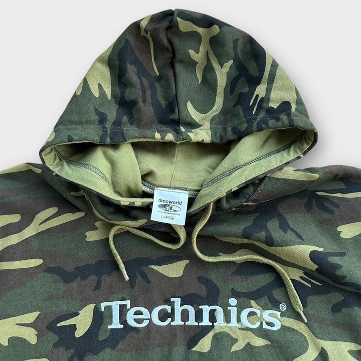 Felpa con cappuccio DJ vintage Technics - grande