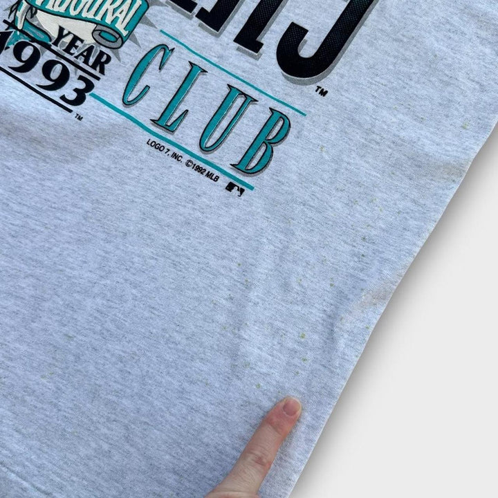 T-shirt grafica vintage dei Florida Marlins - XL