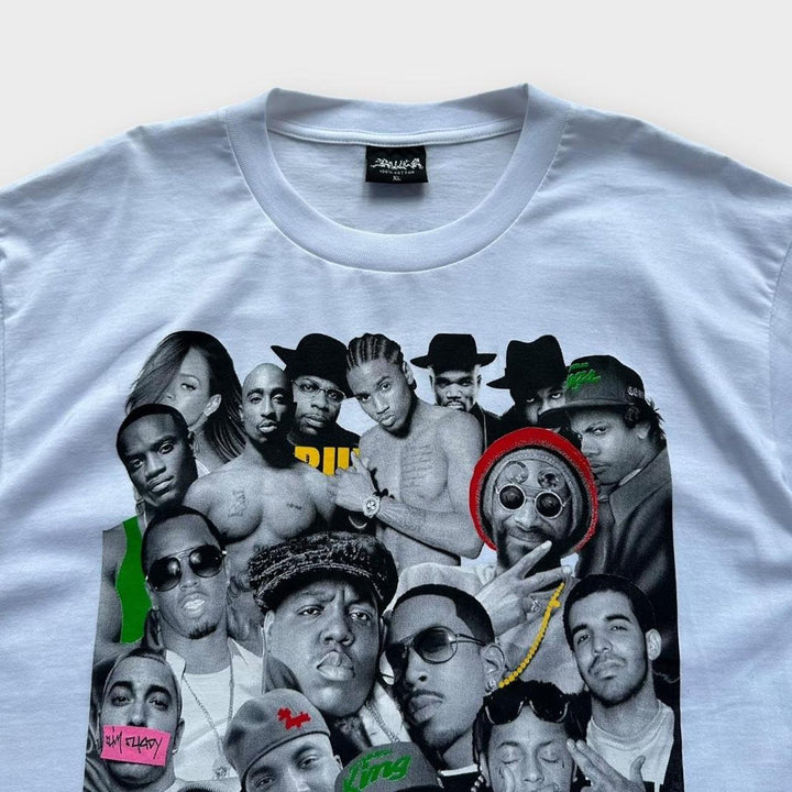 T-shirt con grafica hip-hop Y2K - XL