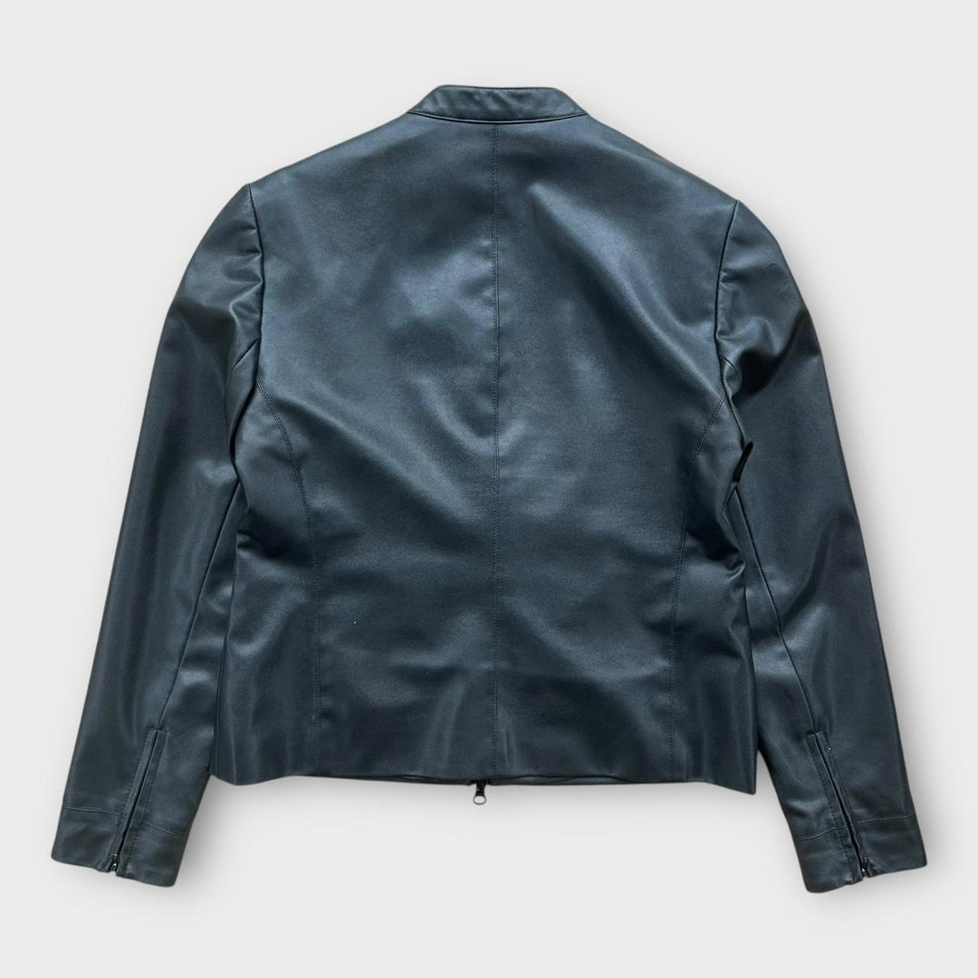 Giacca in pelle da donna vintage Y2K - UK12