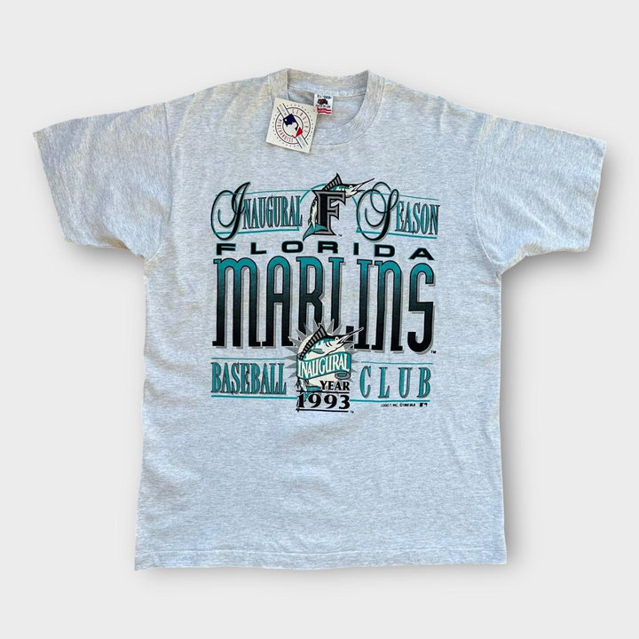 T-shirt grafica vintage dei Florida Marlins - XL