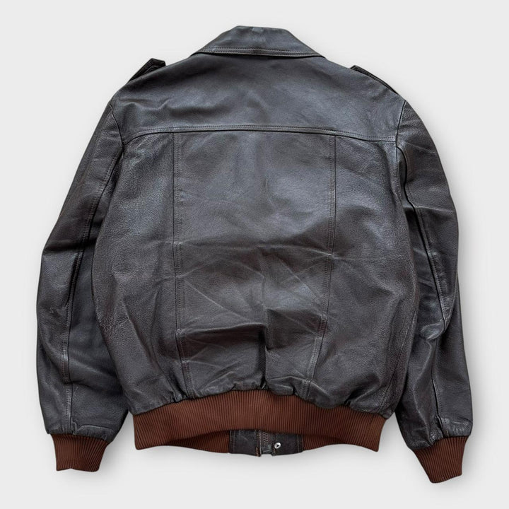 Giacca da volo in pelle vintage - grande