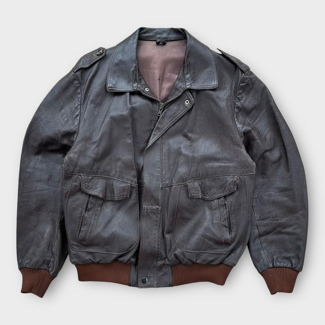 Giacca da volo in pelle vintage - grande