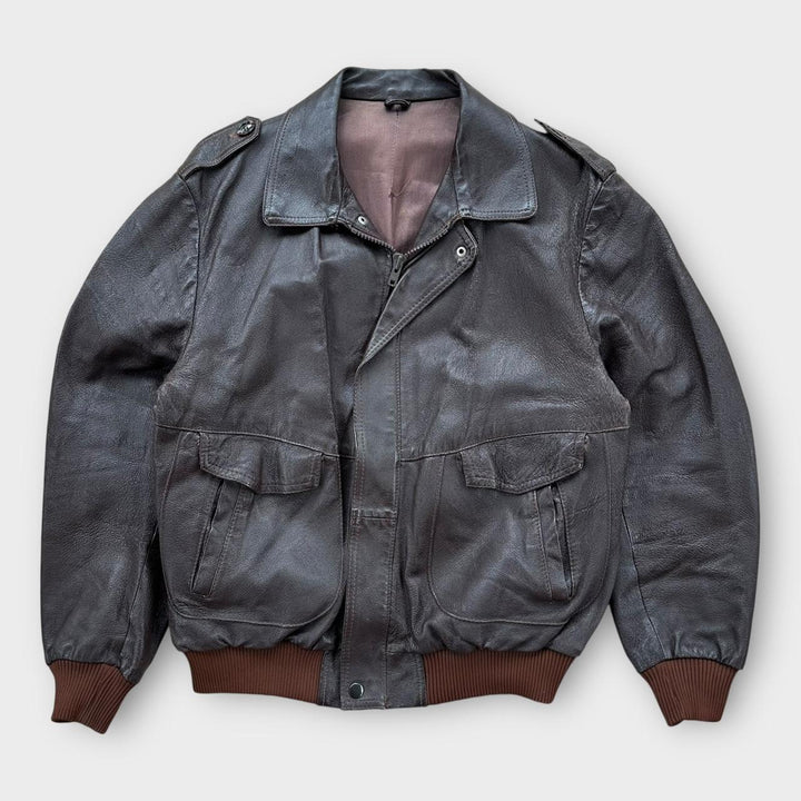 Giacca da volo in pelle vintage - grande