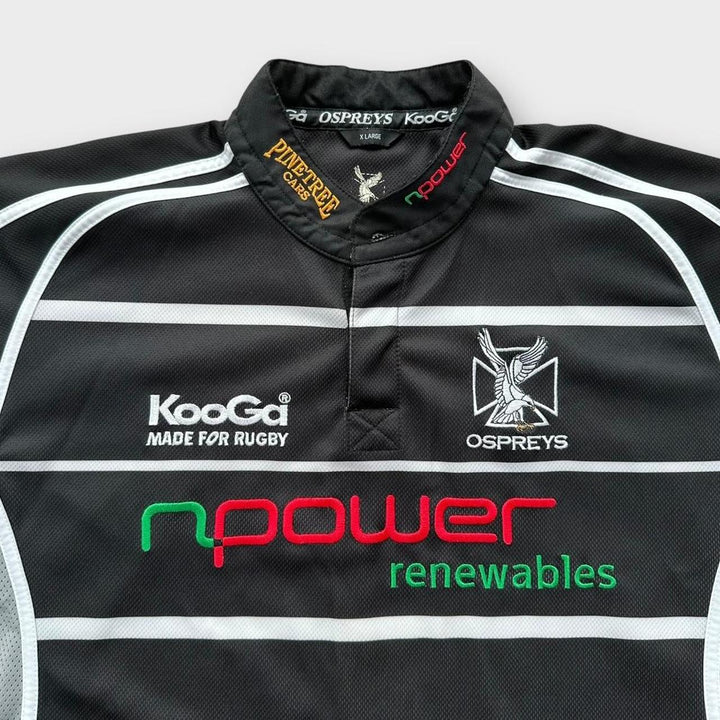Maglia da rugby vintage Ospreys - XL