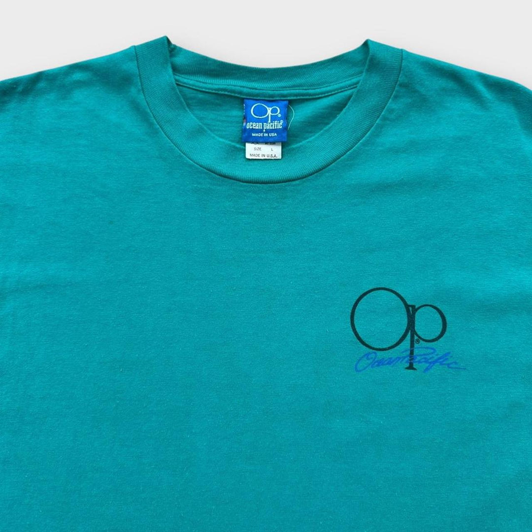 T-shirt grafica vintage dell'oceano Pacifico - grande
