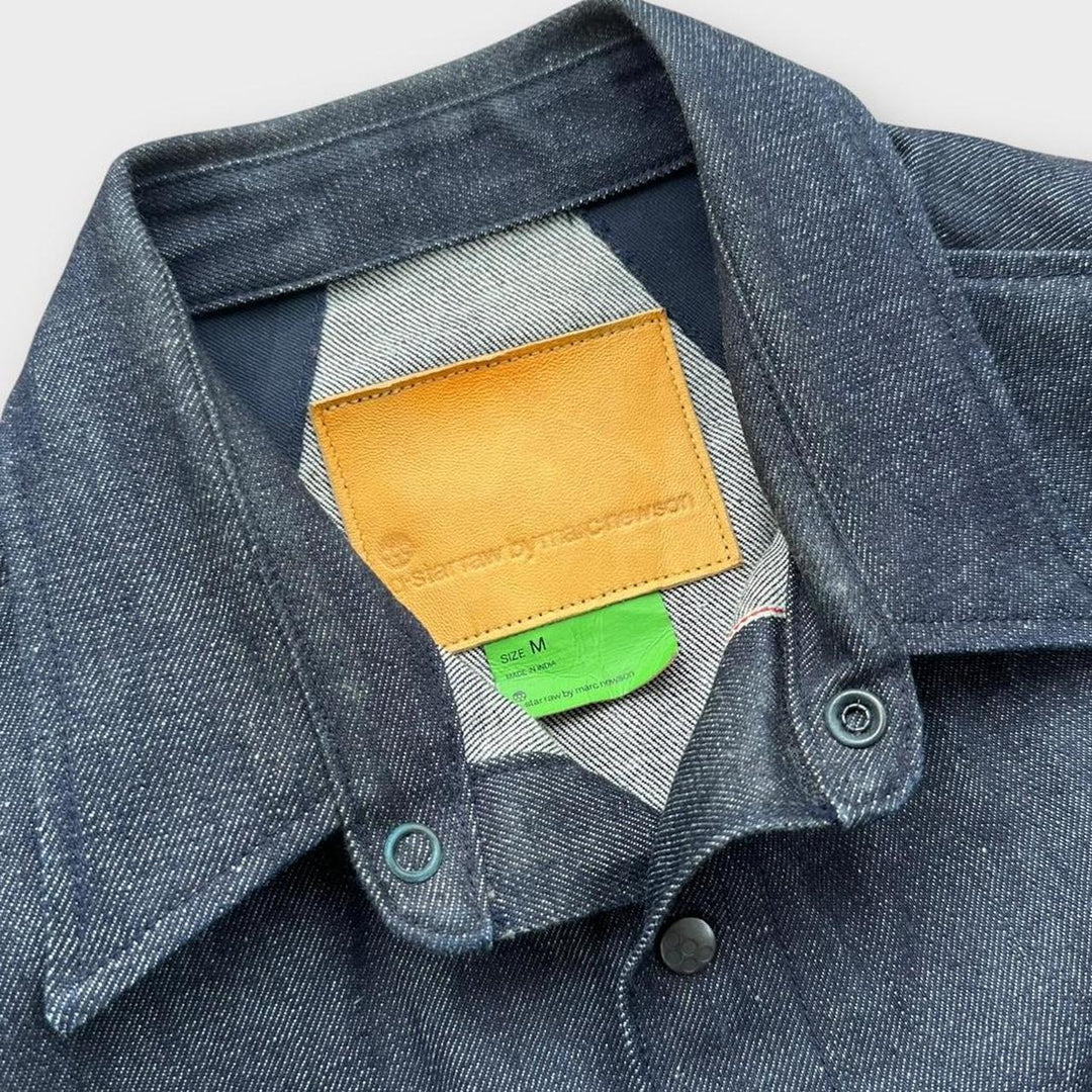 Giacca chore in denim grezzo G-star - media (vestita come una piccola)