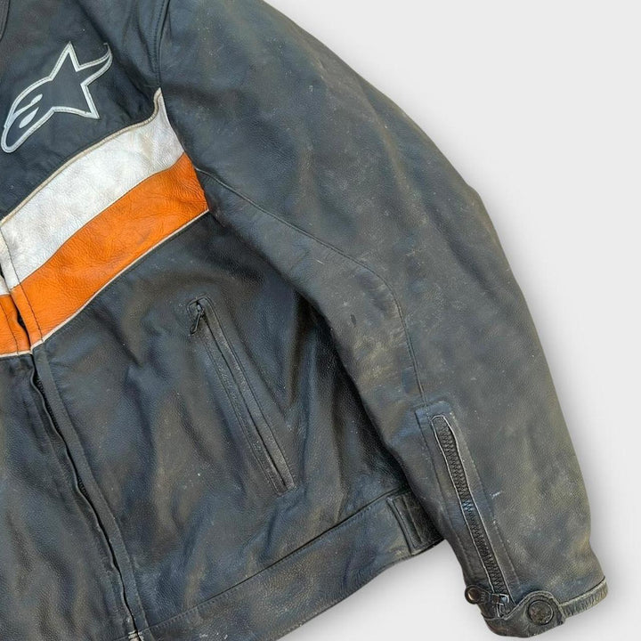 Giacca biker in pelle Alpinestars - media (controllare misure)