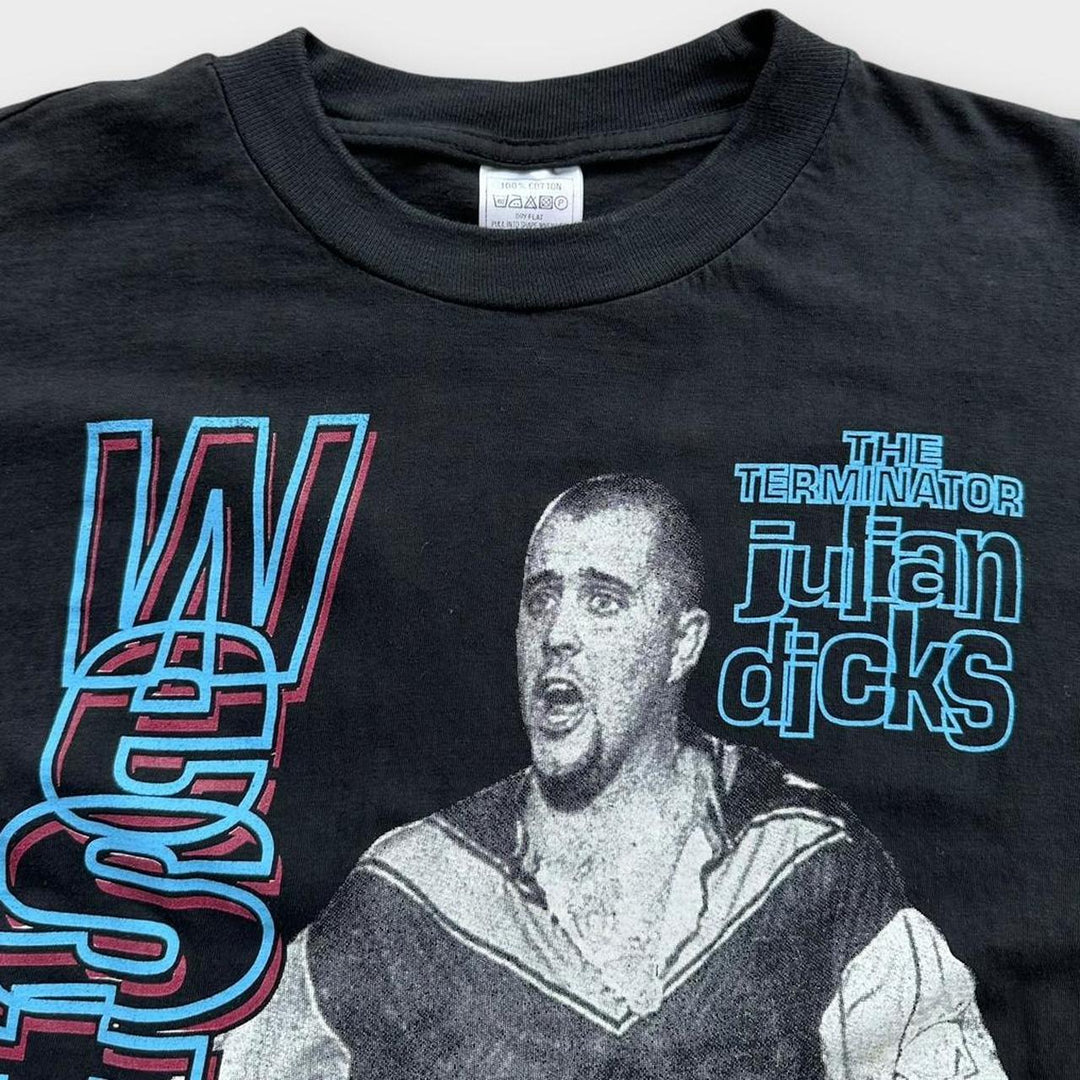 T-shirt grafica vintage West Ham Julian Dicks - media