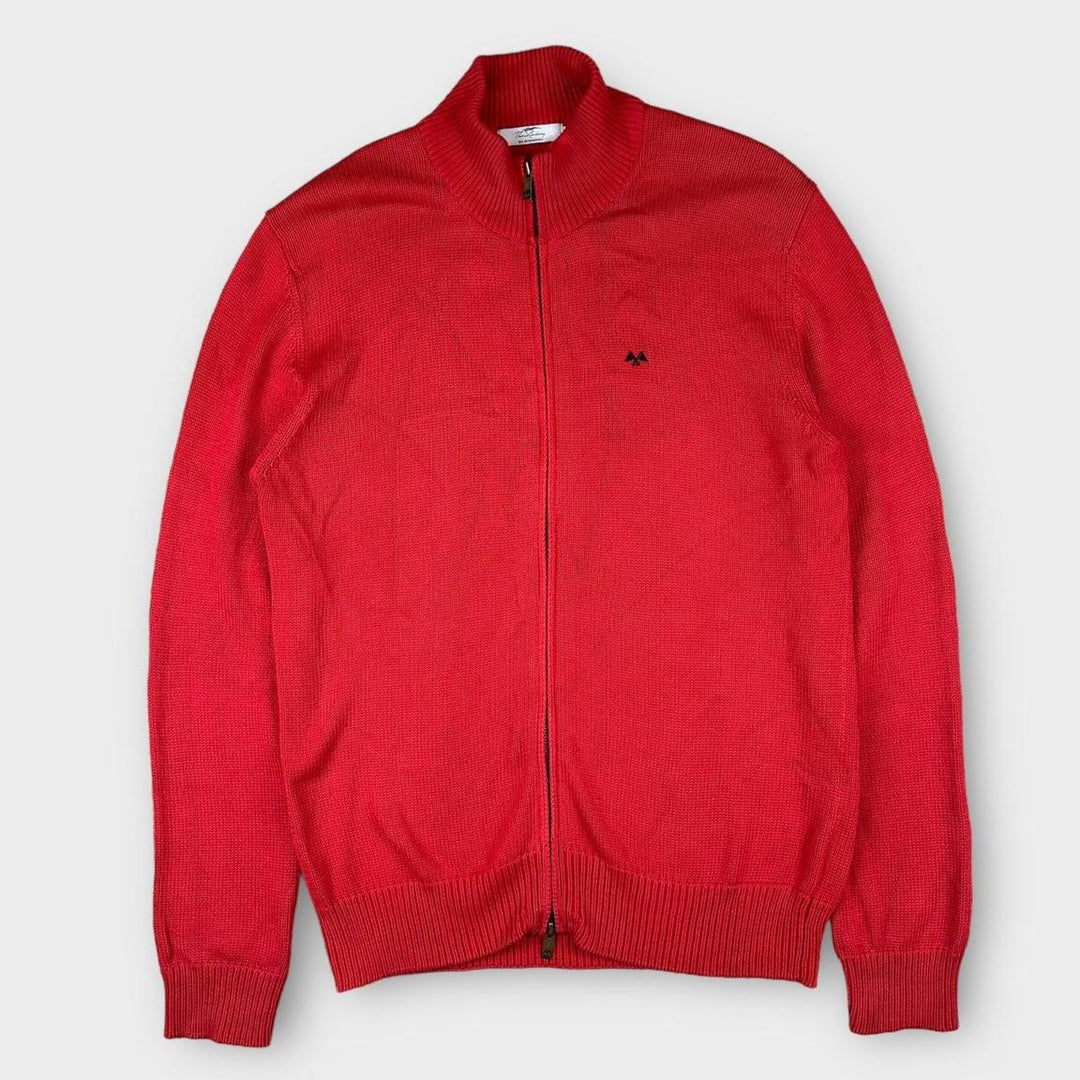 Maglione lavorato a maglia con zip vintage Thomas Burberry - XL