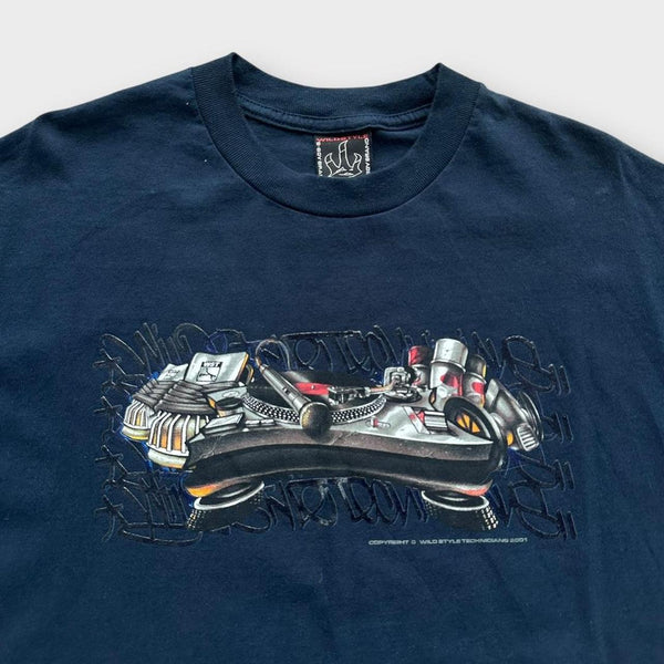 T-shirt con grafica hip hop Y2K - XL