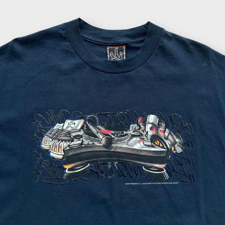 T-shirt con grafica hip hop Y2K - XL