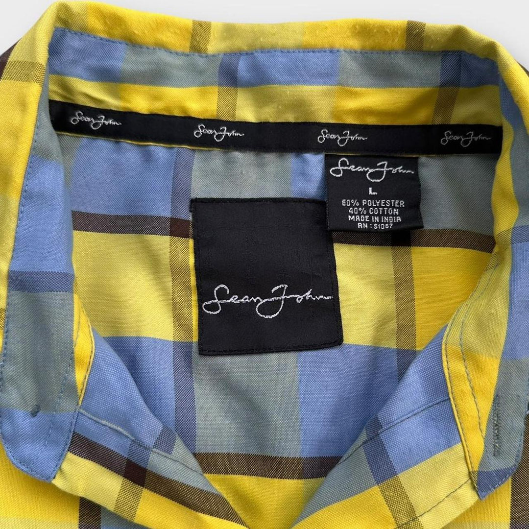 Camicia vintage a maniche corte Sean John - grande (si adatta come una XL ampia)