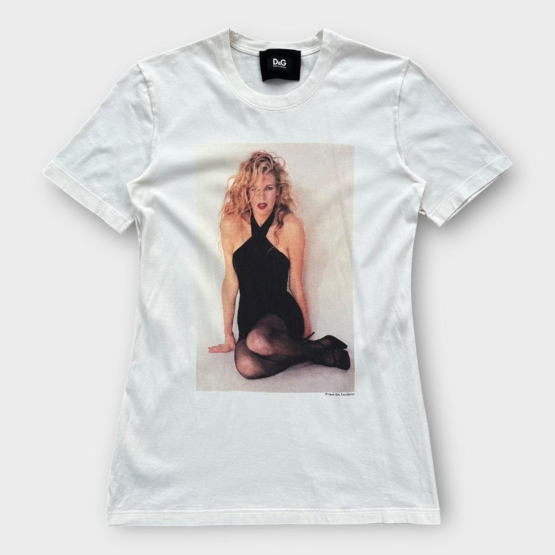T-shirt grafica vintage D&G Kim Basinger - taglia grande da donna