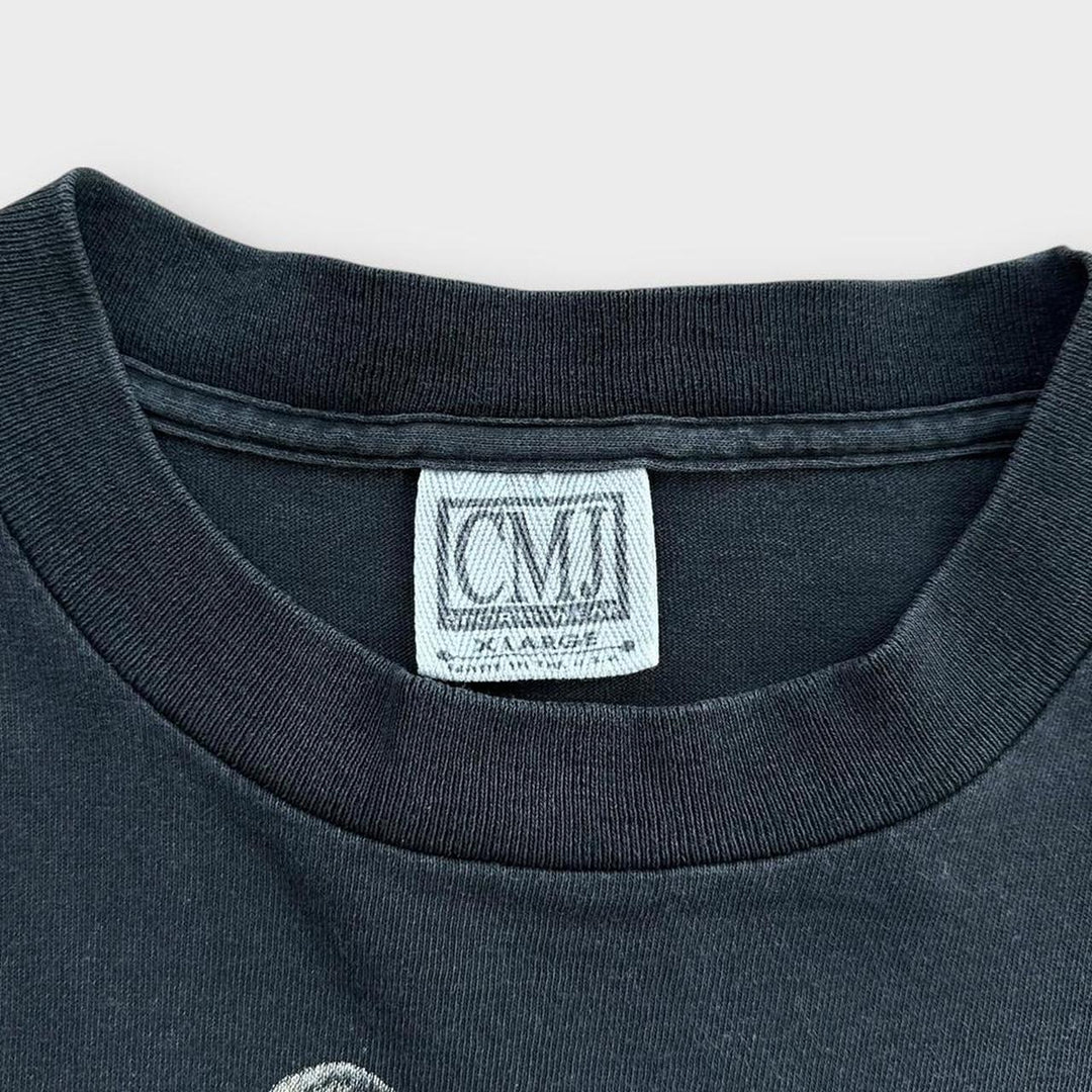 T-shirt grafica vintage da motociclista a punto singolo - XL