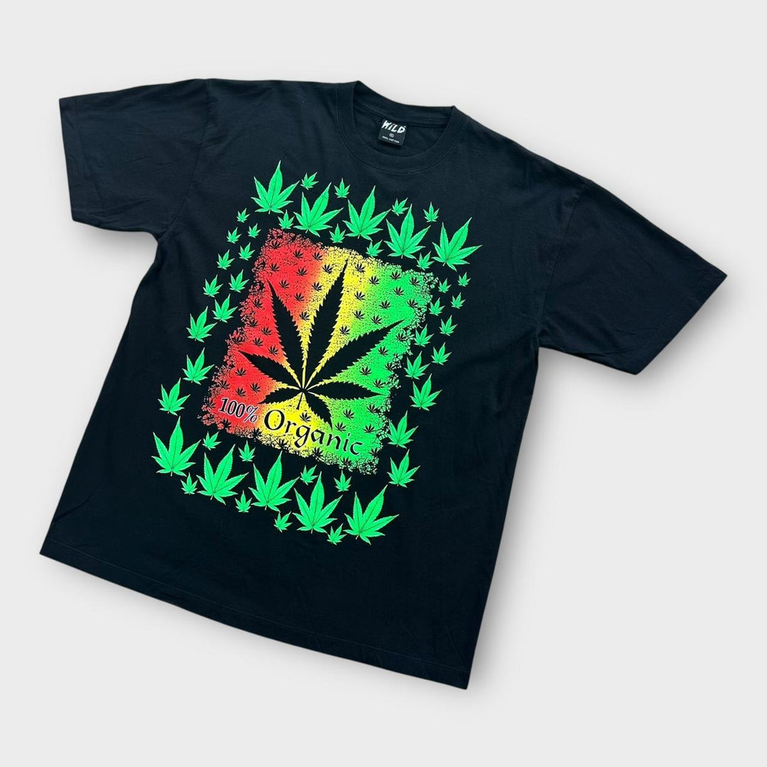 T-shirt con grafica Weed - XL