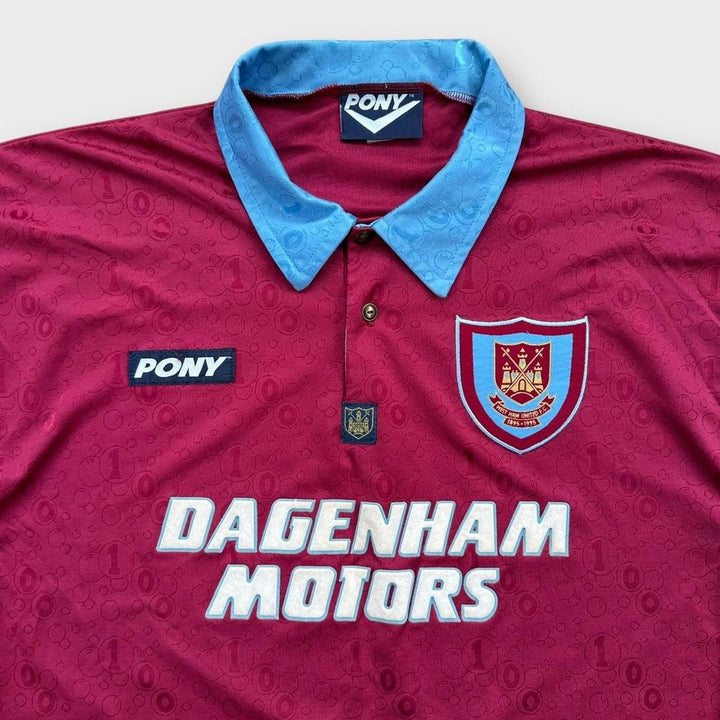 Maglia da calcio vintage del West Ham - grande (larga)