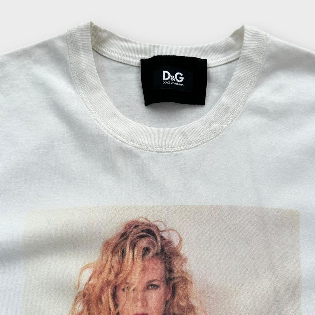 T-shirt grafica vintage D&G Kim Basinger - taglia grande da donna