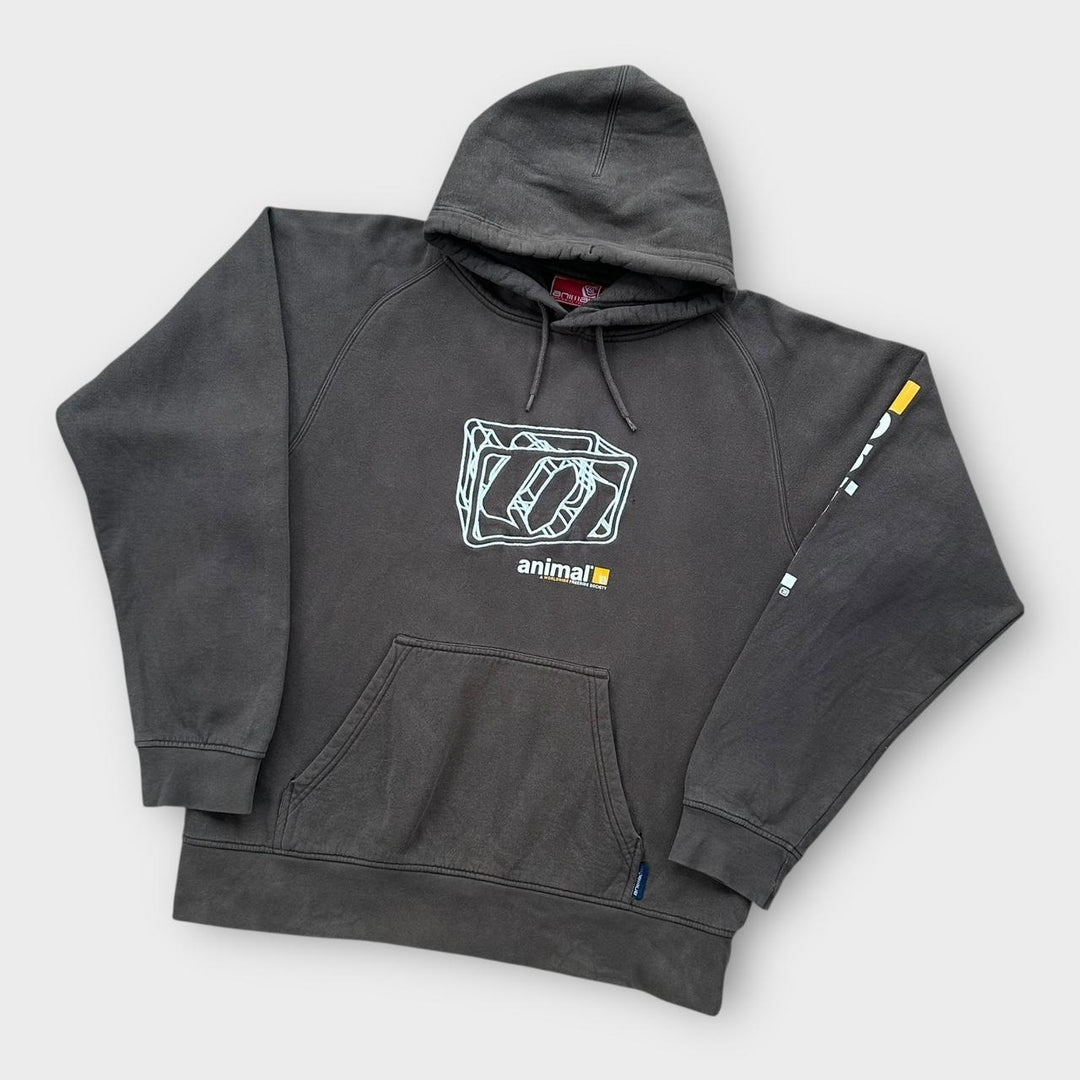 Felpa con cappuccio animalier - media