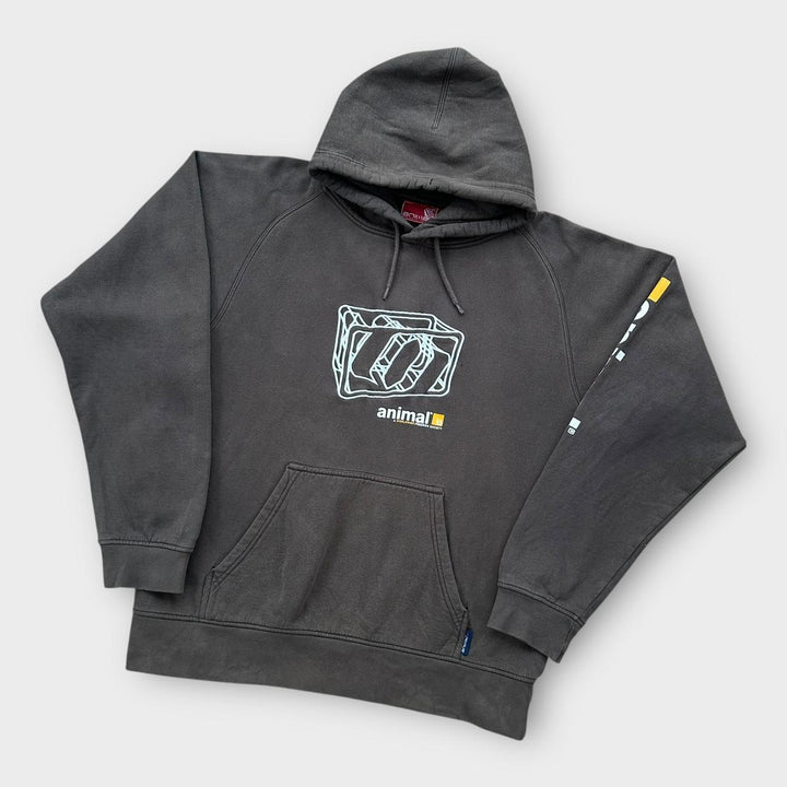 Felpa con cappuccio animalier - media