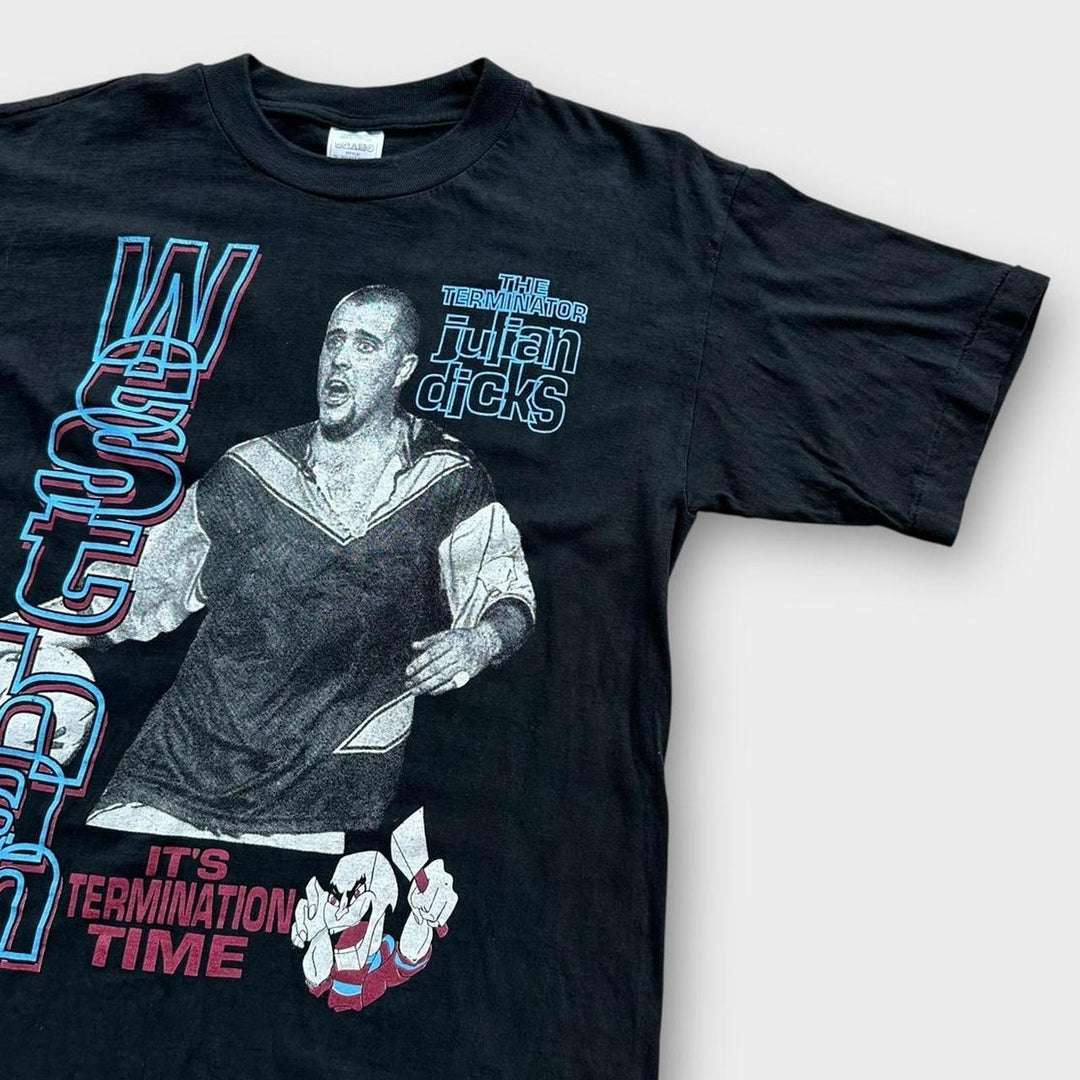 T-shirt grafica vintage West Ham Julian Dicks - media