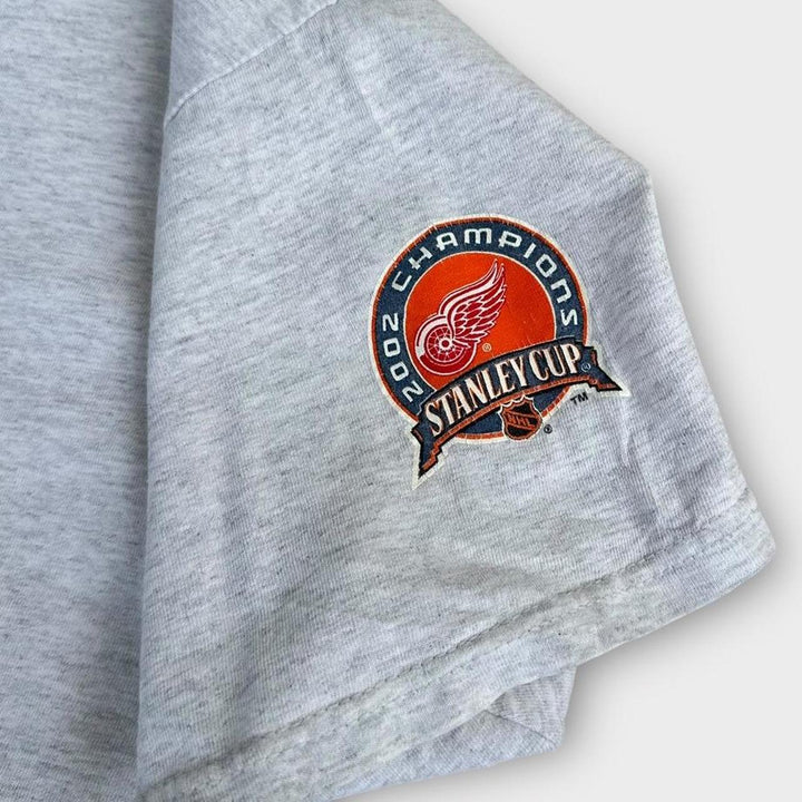 T-shirt vintage NHL Detroit con ali rosse - grande