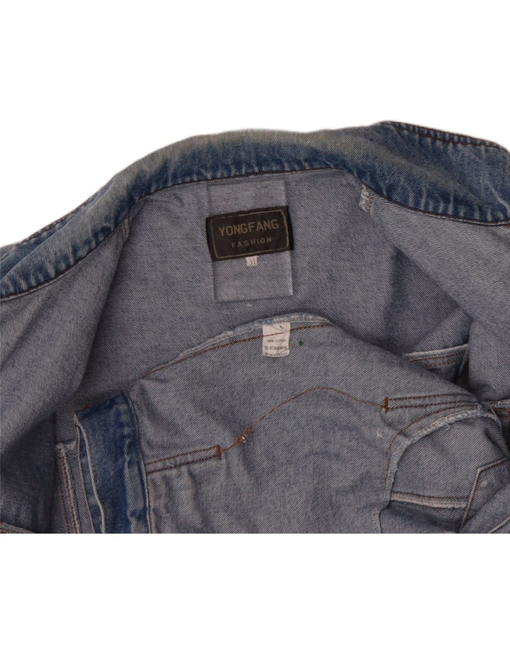 VINTAGE Mens Denim Jacket UK 38 Medium Blue Cotton Vintage Vintage and Second-Hand Vintage from Messina Hembry 