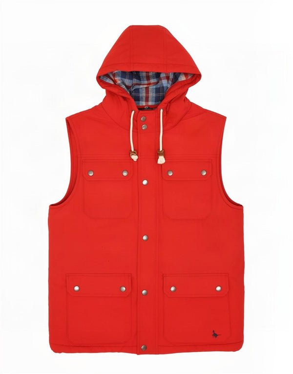 Gilet da uomo con cappuccio Jack Wills UK 36 piccolo rosso