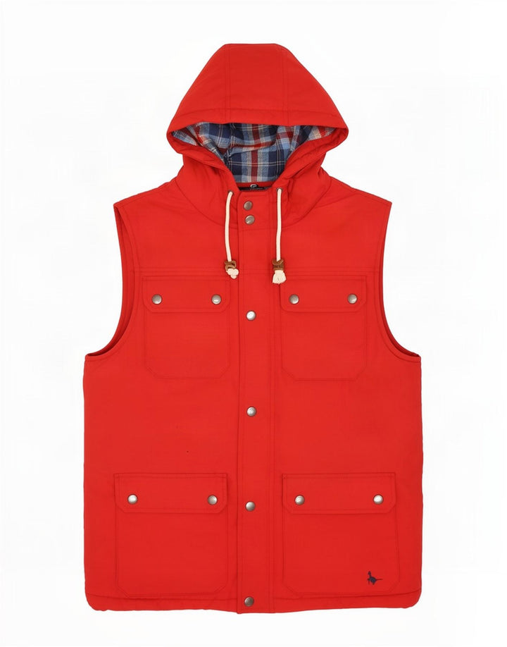 Gilet da uomo con cappuccio Jack Wills UK 36 piccolo rosso