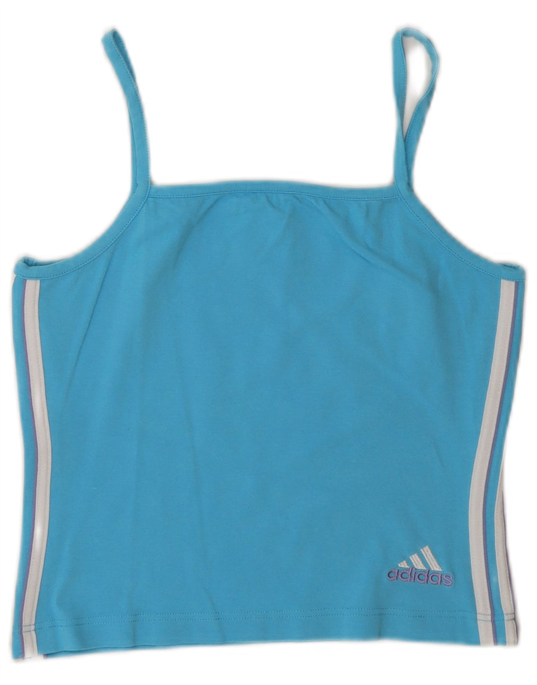 Top corto Adidas da donna Cami Top UK 12 Blu medio