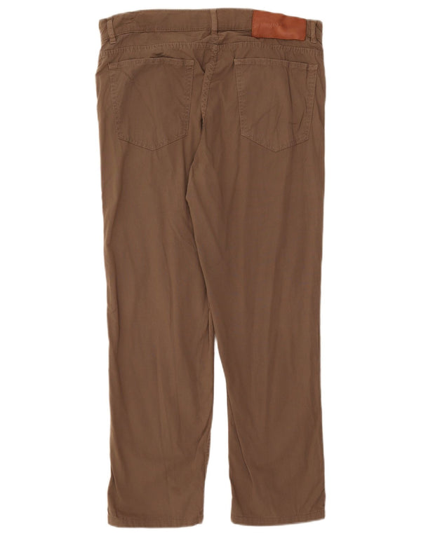 Trussardi Mens Slim Casual Trousers W33 L26 Khaki