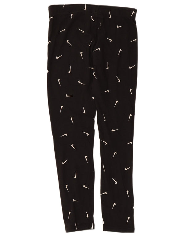 Leggings grafici aderenti NIKE per ragazze 13-14 anni XL cotone nero