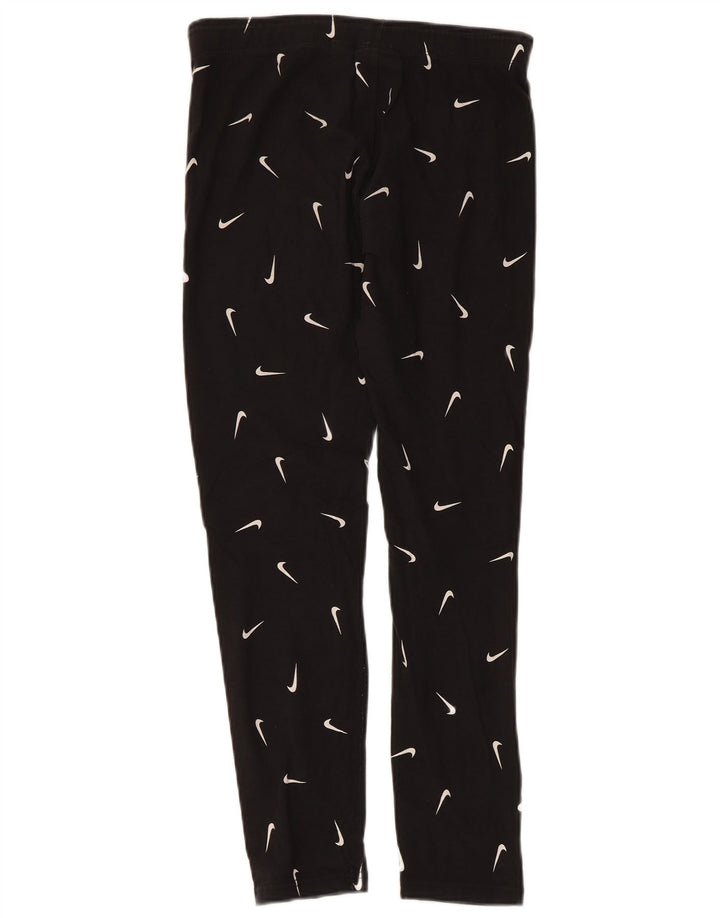 Leggings grafici aderenti NIKE per ragazze 13-14 anni XL cotone nero