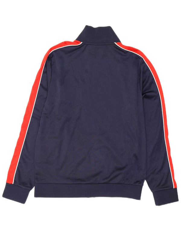 Giacca da ginnastica grafica da uomo Fila a blocchi di colore blu navy medio