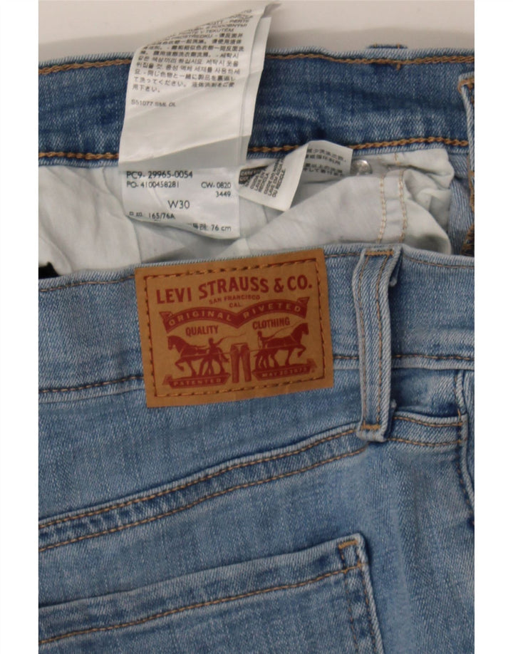 LEVI'S Womens Denim Shorts W30 Medium  Blue Cotton Vintage Levi's and Second-Hand Levi's from Messina Hembry 