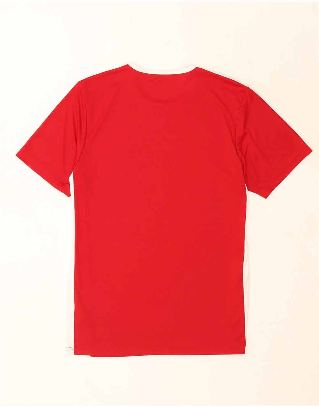 T-shirt Adidas Aeroready da uomo Top in poliestere color block rosso medio
