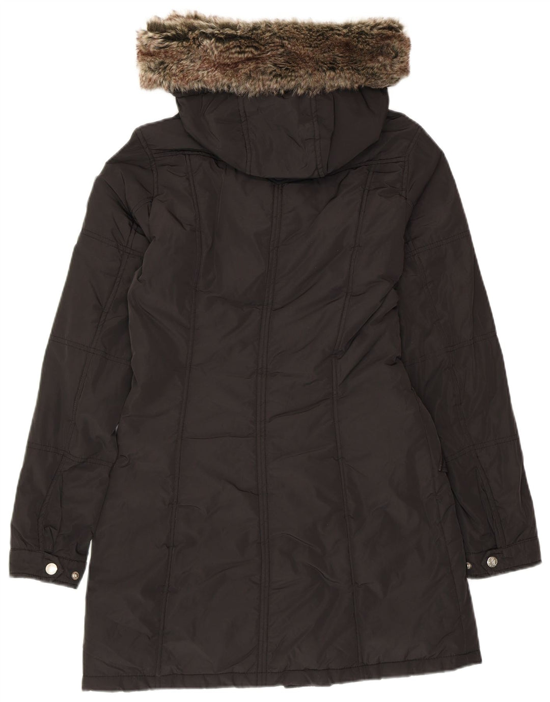 Giacca parka con cappuccio da donna REFRIGUE UK 10 piccola poliestere nero