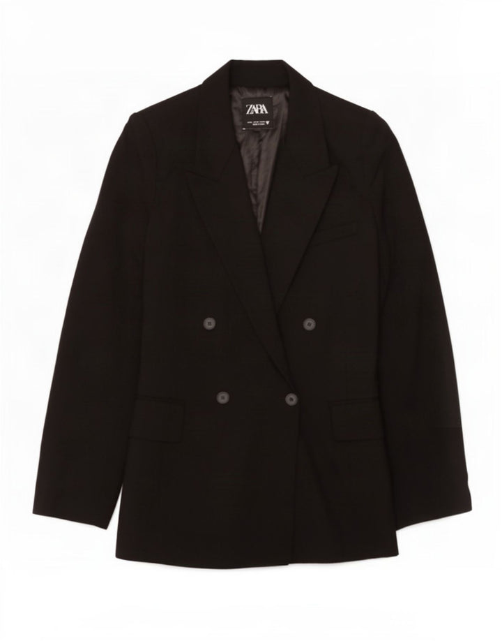 Giacca blazer doppiopetto da donna Zara UK 12 media nera