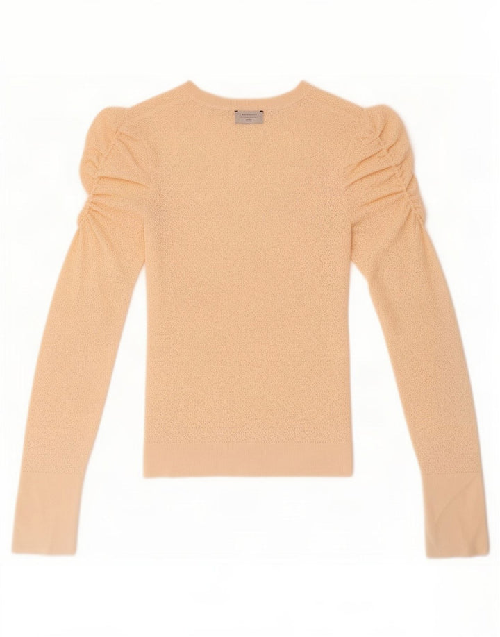 Top Zara da donna a maniche lunghe UK 8 Small Beige