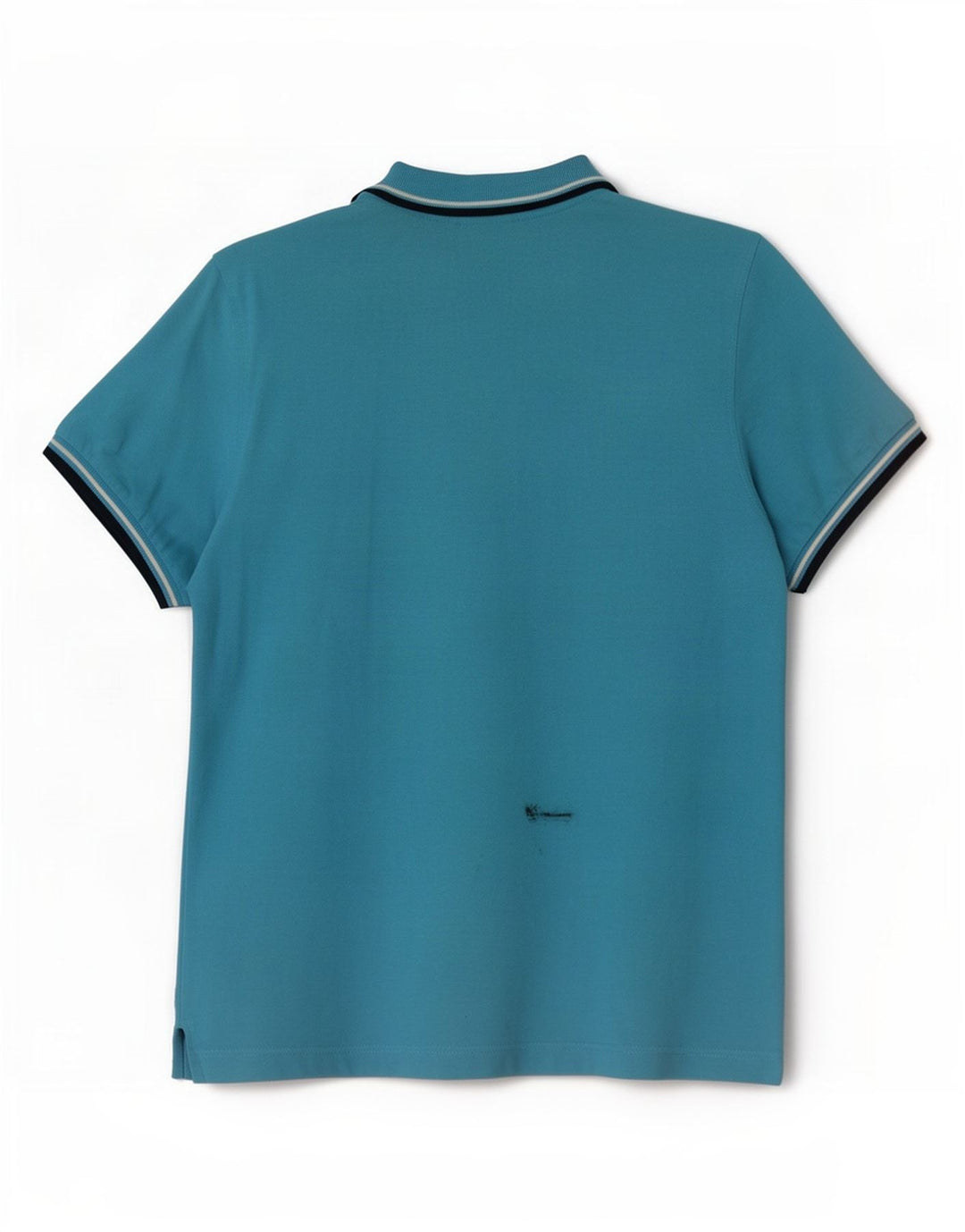 Polo da uomo Lotto in cotone rigato blu medio