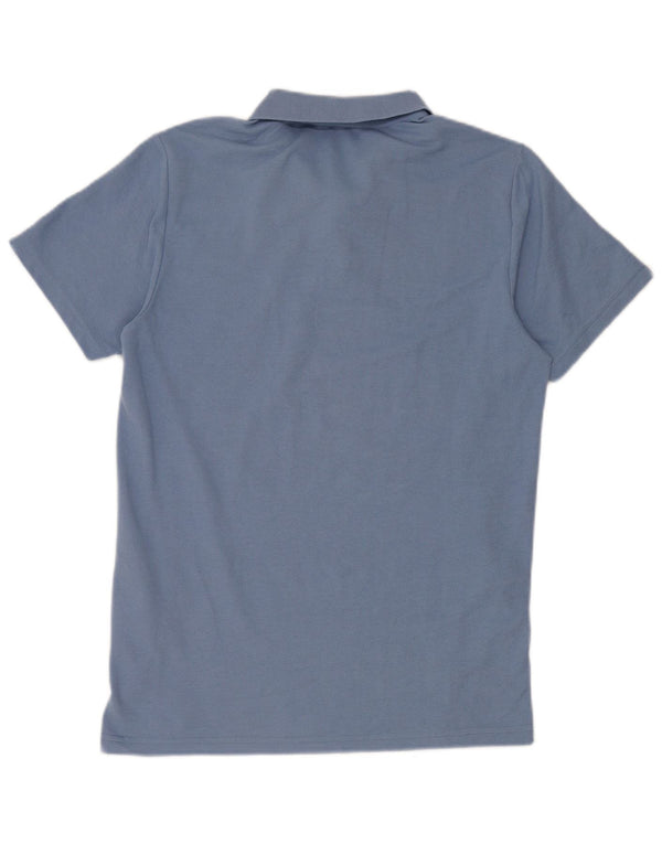 Polo Puma da uomo a maniche corte, vestibilità regolare, piccola, in cotone blu