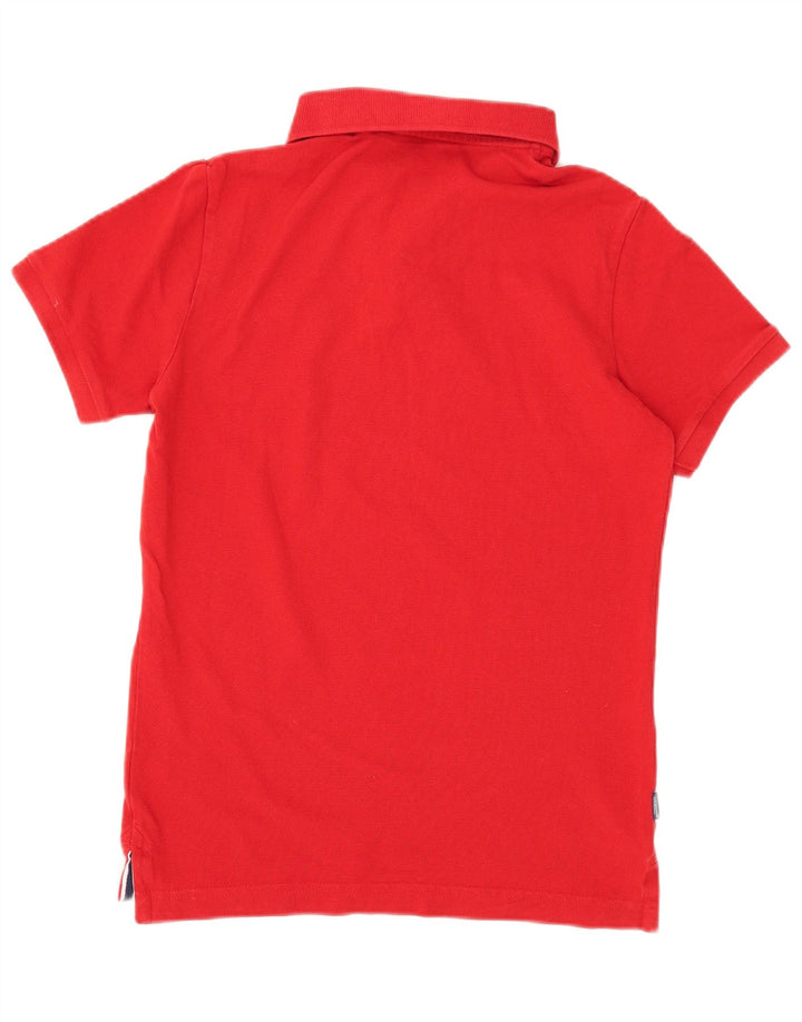 Polo da uomo Superdry in cotone rosso medio