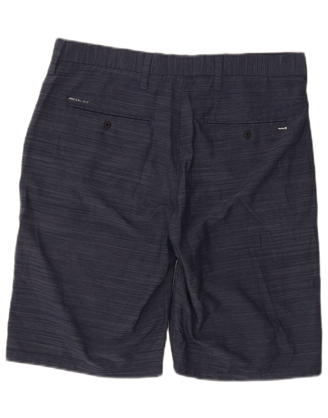 Pantaloncini chino da uomo Hurley W32 poliestere gessato medio blu navy