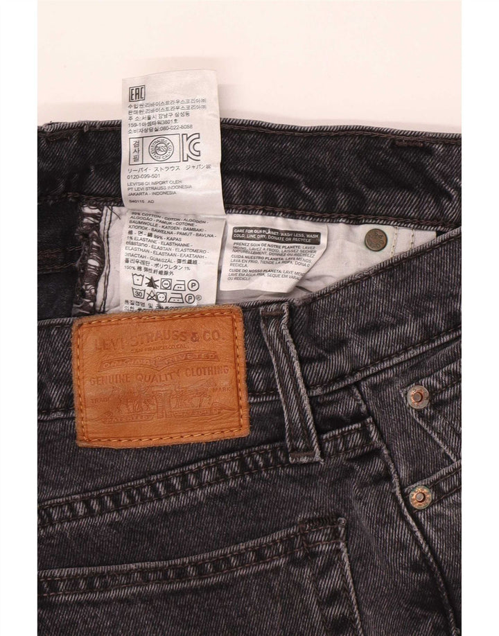 Jeans dritti Wedgie da donna Levi's W26 L26 cotone grigio