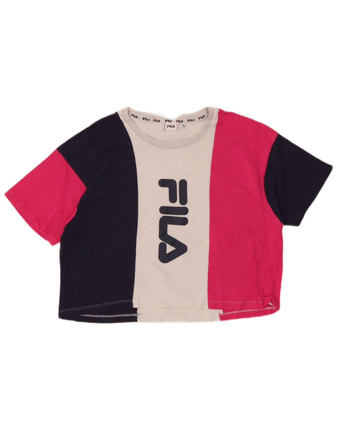 T-shirt grafica da donna FILA Top IT 42 Medium multicolore Colourblock