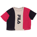 T-shirt grafica da donna FILA Top IT 42 Medium multicolore Colourblock