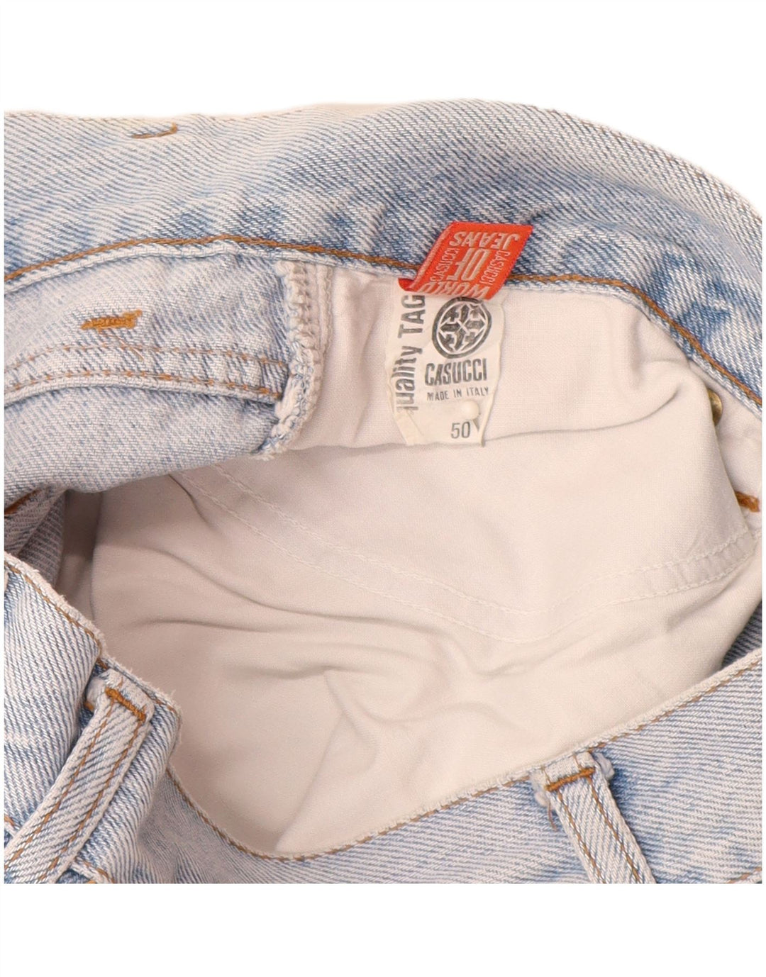 Jeans affusolati a vita alta da donna CASUCCI IT 50 XL W28 L29 Cotone blu