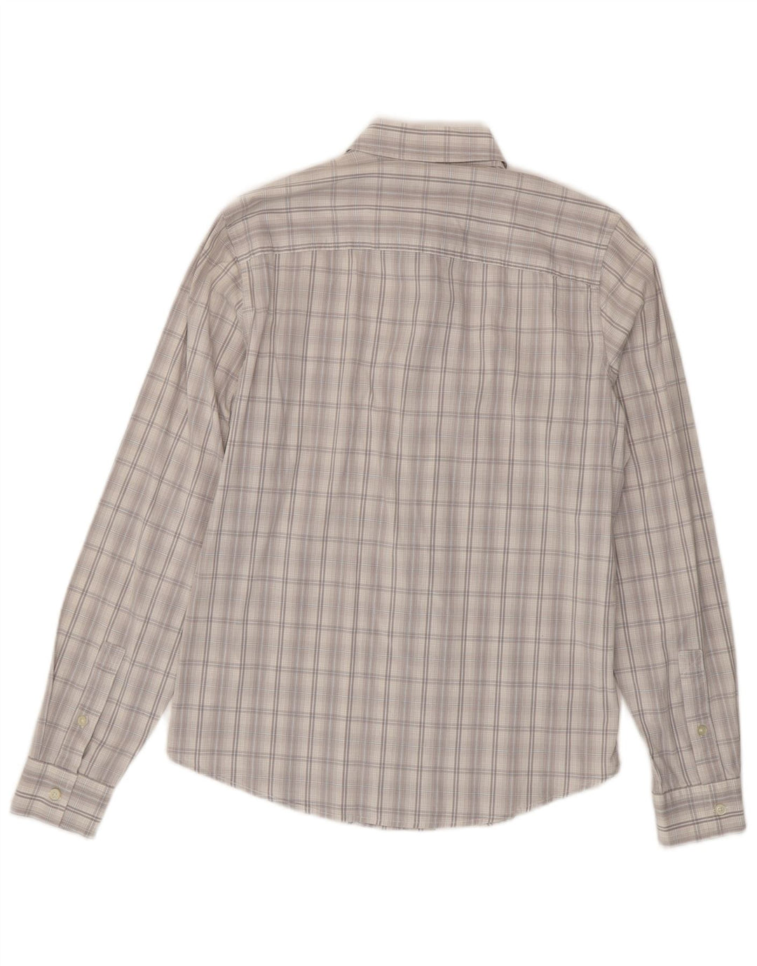 Camicia da uomo Calvin Klein Jeans in cotone a quadri grigio medio